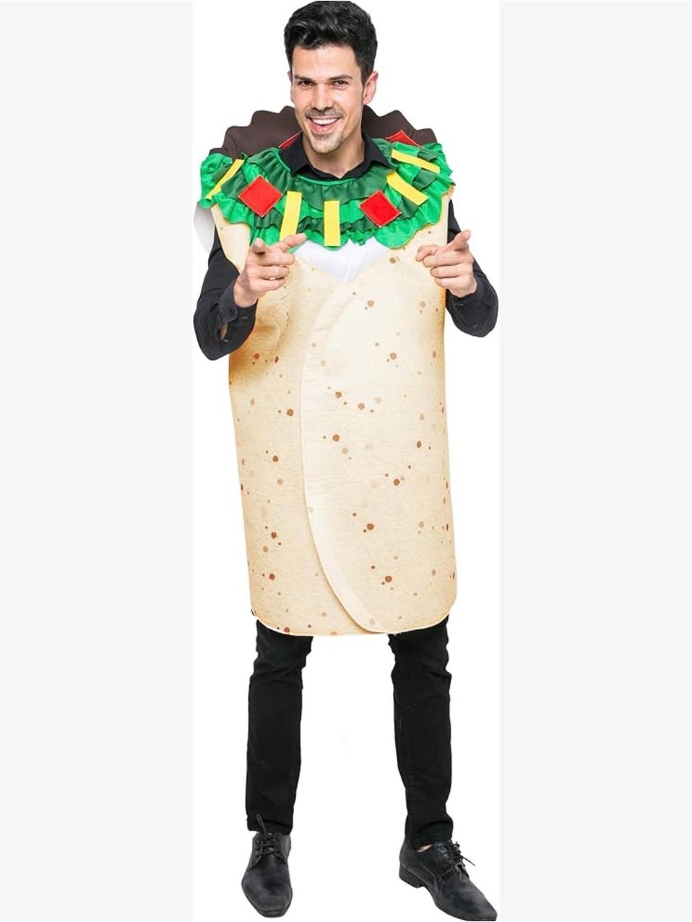 Mexican Brito Costume Unisex, One Size ,Round size one piece pullover costume